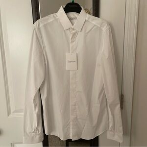 NEW Valentino Dress Shirt (White, Size 39)